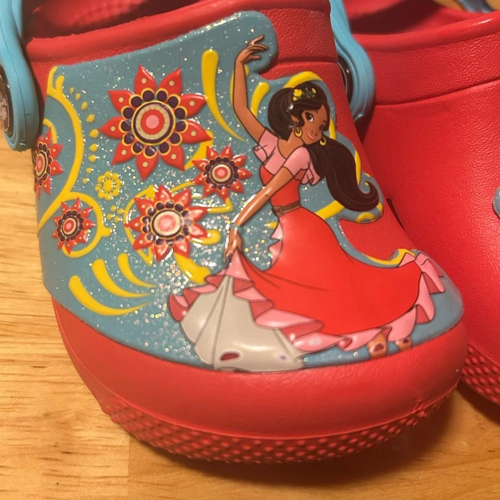 Disney Elena Avalor Crocs Size 5 ❤️ - Picture 6 of 9